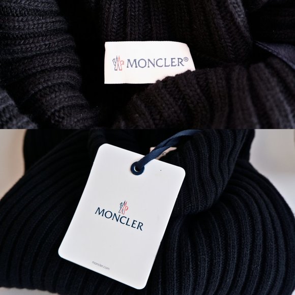 NEW Moncler Black Ribbed-Knit Wool Turtleneck Sweater | Jumper Pullover Knit - Picture 8 of 13